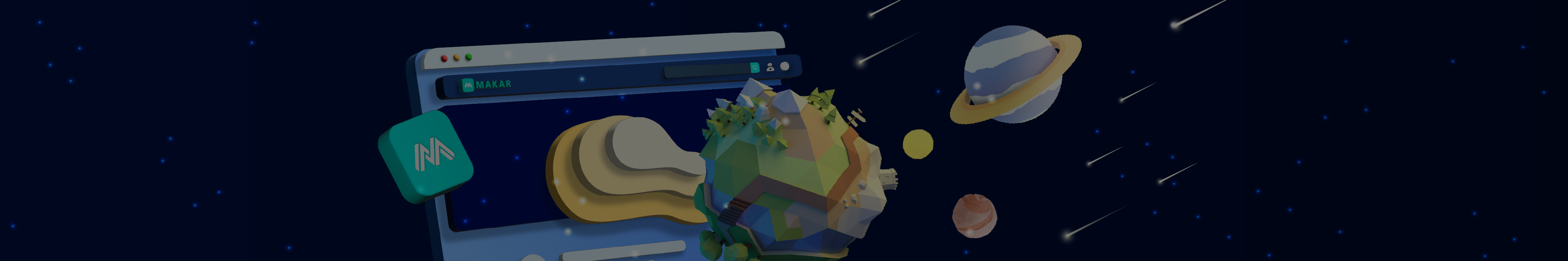 Makar web xr banner